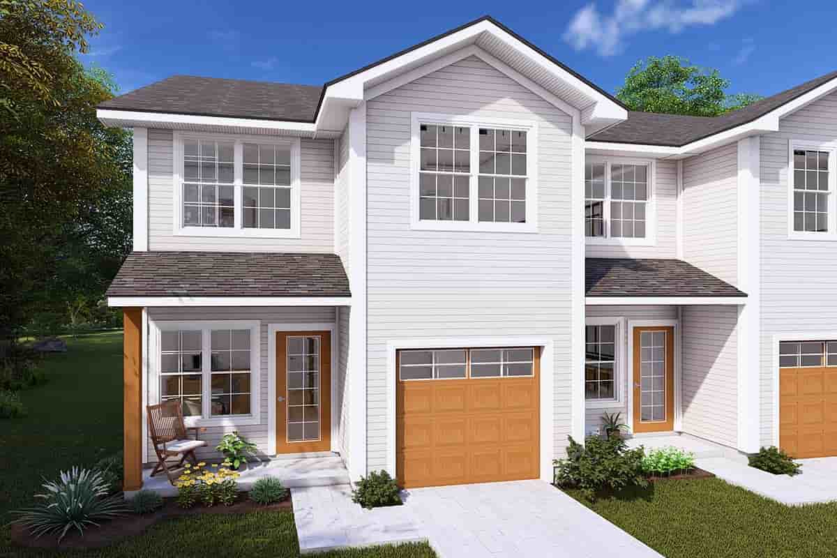 Cottage, Country, Traditional Multi-Family Plan 82846 with 9 Beds, 9 Baths, 3 Car Garage Picture 1