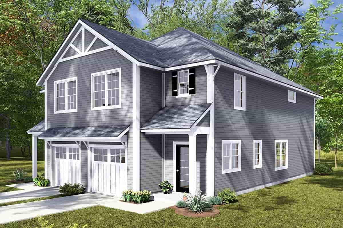 Traditional Multi-Family Plan 82859 with 6 Beds, 6 Baths, 2 Car Garage Picture 1