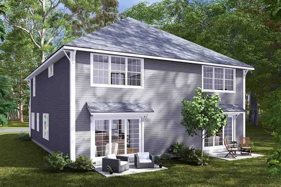 Traditional Multi-Family Plan 82859 with 6 Beds, 6 Baths, 2 Car Garage Picture 3