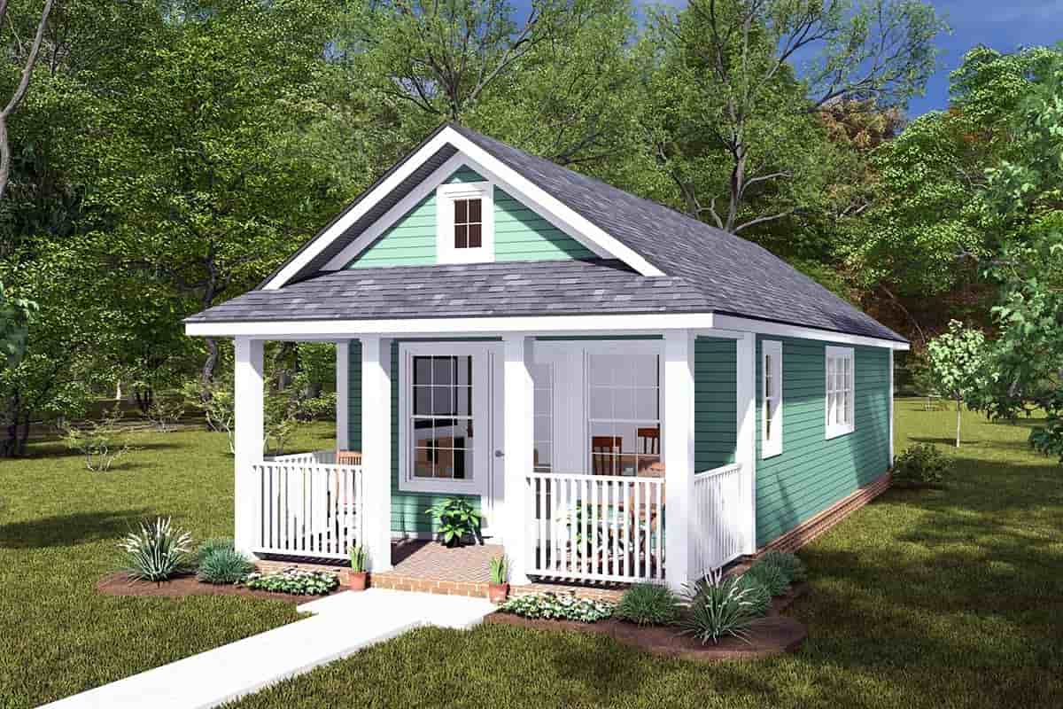 Cottage House Plan 82874 with 1 Beds, 1 Baths Picture 1