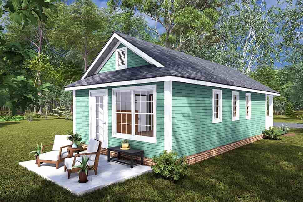 Cottage House Plan 82874 with 1 Beds, 1 Baths Picture 4