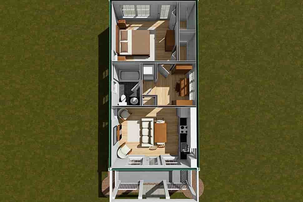 Cottage House Plan 82874 with 1 Beds, 1 Baths Picture 6