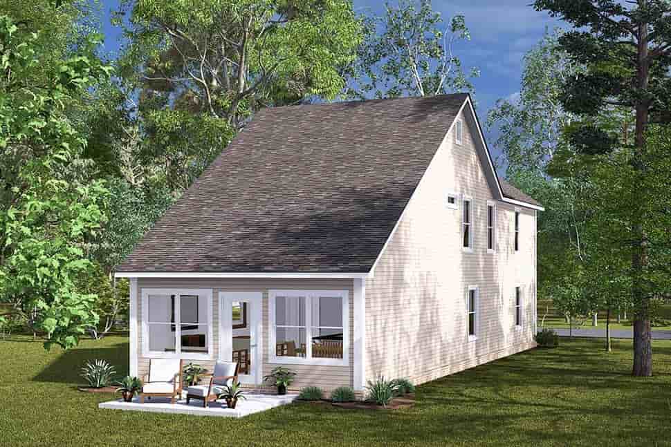 Cottage, Traditional House Plan 82888 with 3 Beds, 3 Baths, 1 Car Garage Picture 4