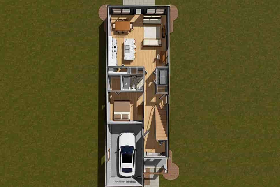 Cottage, Traditional House Plan 82888 with 3 Beds, 3 Baths, 1 Car Garage Picture 6