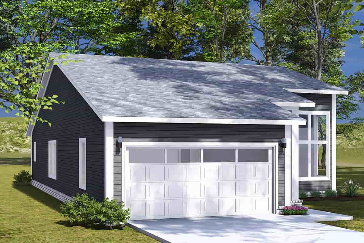 Contemporary, Cottage, Modern House Plan 82890 with 3 Beds, 2 Baths, 2 Car Garage Picture 2