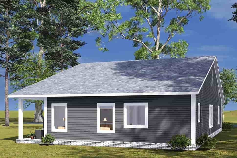 Contemporary, Cottage, Modern House Plan 82890 with 3 Beds, 2 Baths, 2 Car Garage Picture 4