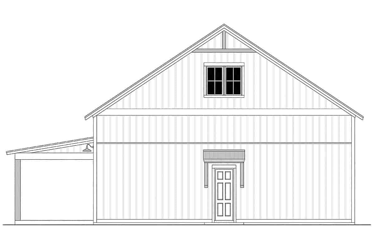 Barndominium, Country, Farmhouse, Traditional House Plan 82906 with 3 Beds, 3 Baths, 2 Car Garage Picture 1