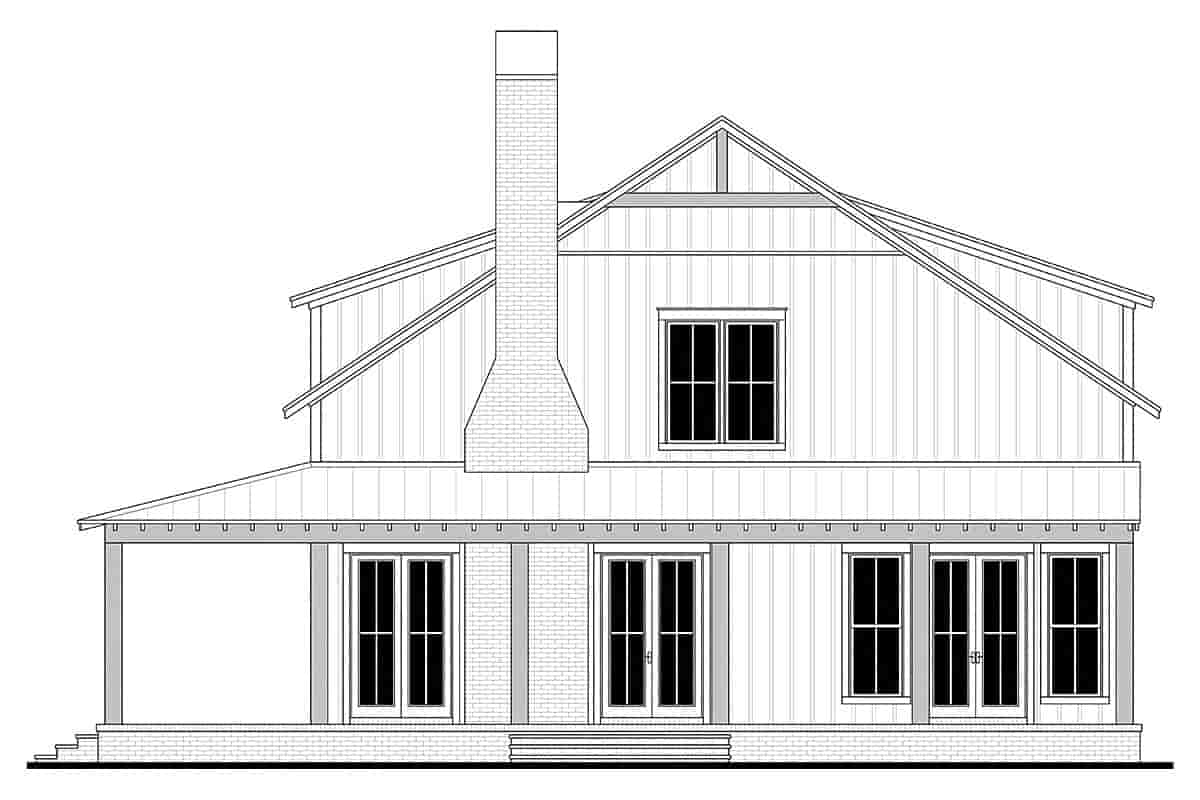 Barndominium, Farmhouse, Southern, Traditional House Plan 82913 with 4 Beds, 3 Baths, 4 Car Garage Picture 1