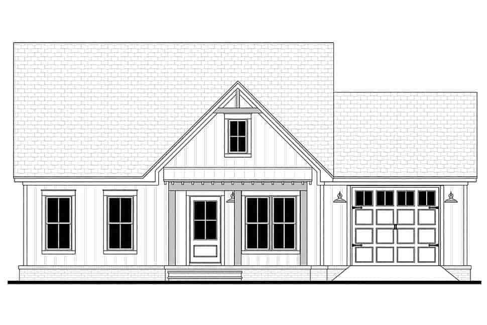 Cottage, Country, Craftsman, Farmhouse, Southern House Plan 82916 with 2 Beds, 2 Baths, 1 Car Garage Picture 3