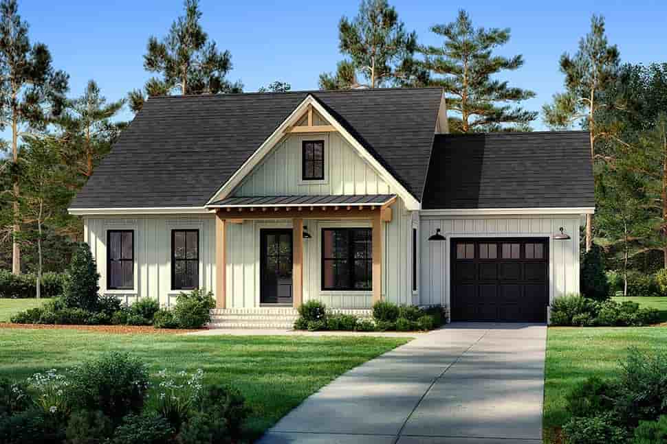 Cottage, Country, Craftsman, Farmhouse, Southern House Plan 82916 with 2 Beds, 2 Baths, 1 Car Garage Picture 4