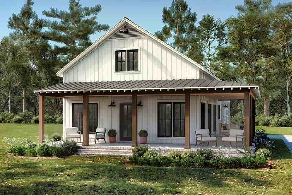 Barndominium, Country, Farmhouse, Traditional House Plan 82920 with 2 Beds, 2 Baths, 2 Car Garage Picture 4