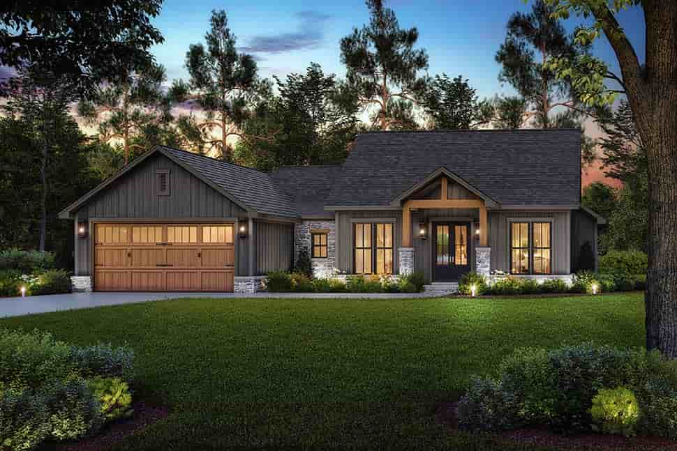 Cottage, Country, Craftsman, Farmhouse, Southern House Plan 82922 with 4 Beds, 3 Baths, 2 Car Garage Picture 4