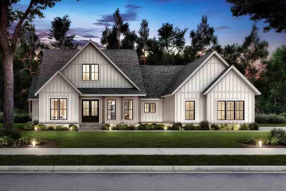 Country, Craftsman, Farmhouse, Traditional House Plan 82924 with 4 Beds, 3 Baths, 2.5 Car Garage Picture 4