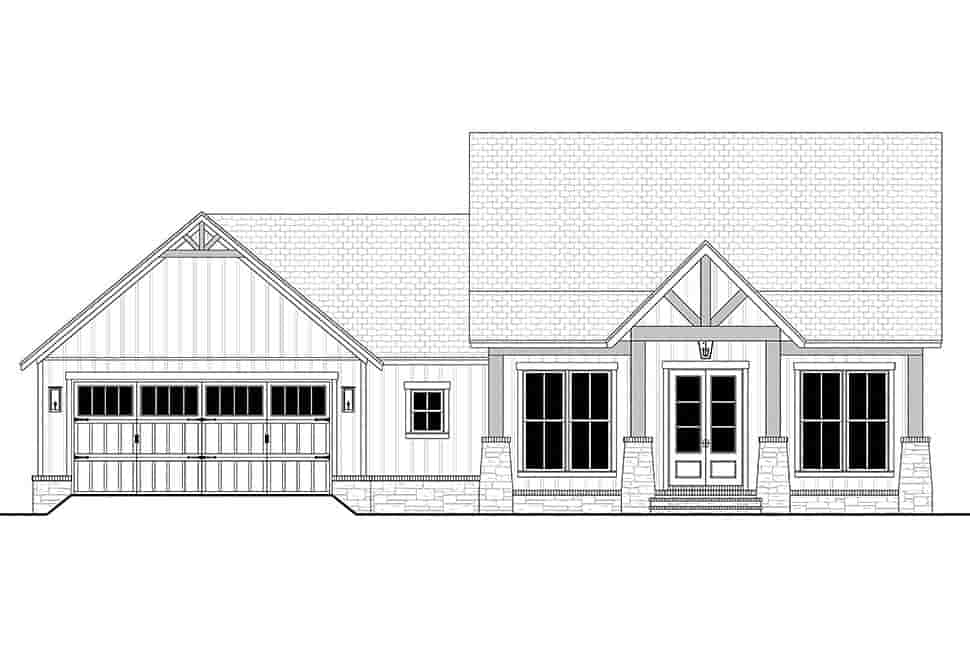 Country, Farmhouse, Traditional House Plan 82926 with 3 Beds, 2 Baths, 2 Car Garage Picture 3