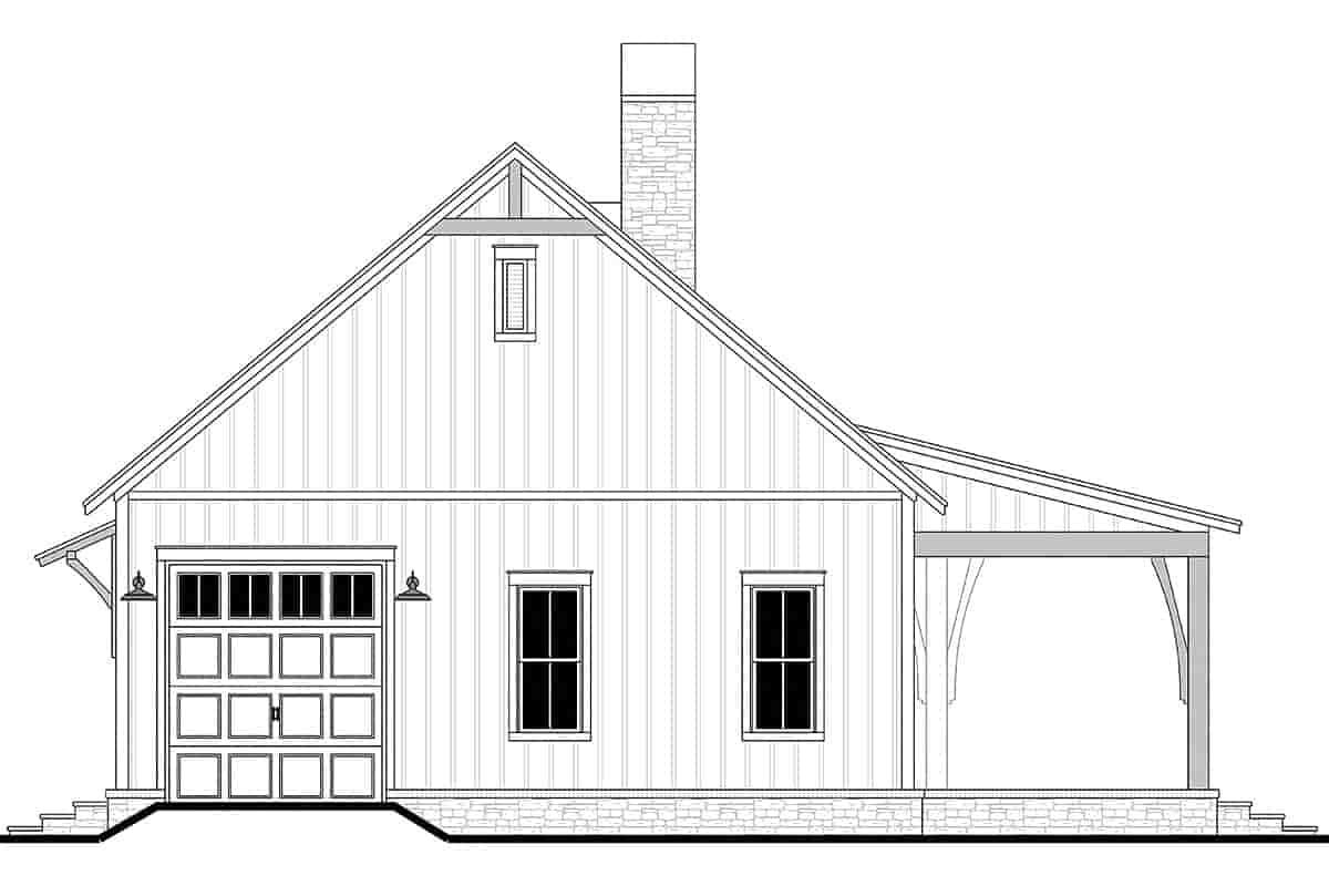 Barndominium, Country, Farmhouse House Plan 82928 with 3 Beds, 3 Baths, 3 Car Garage Picture 2