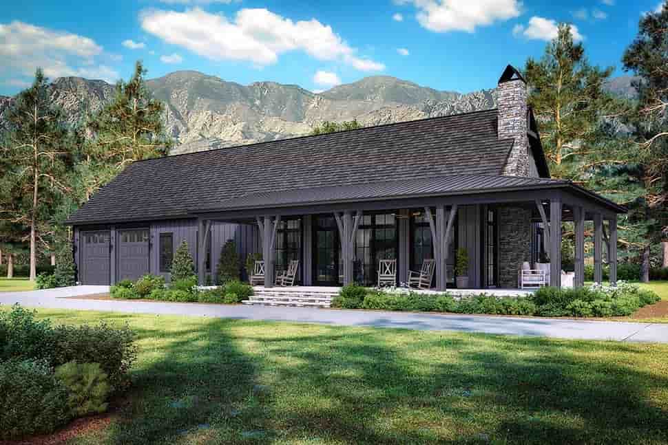 Barndominium, Country, Farmhouse House Plan 82928 with 3 Beds, 3 Baths, 3 Car Garage Picture 6