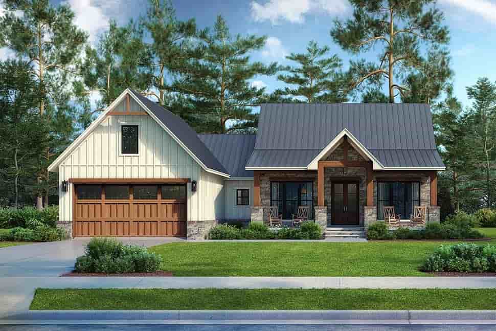 Farmhouse, Traditional House Plan 82929 with 3 Beds, 3 Baths, 2 Car Garage Picture 4