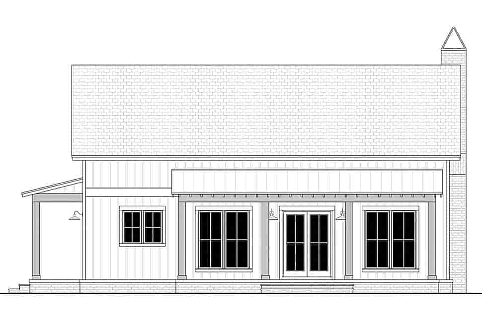 Barndominium, Cottage, Country, Farmhouse, Traditional House Plan 82949 with 2 Beds, 2 Baths Picture 3