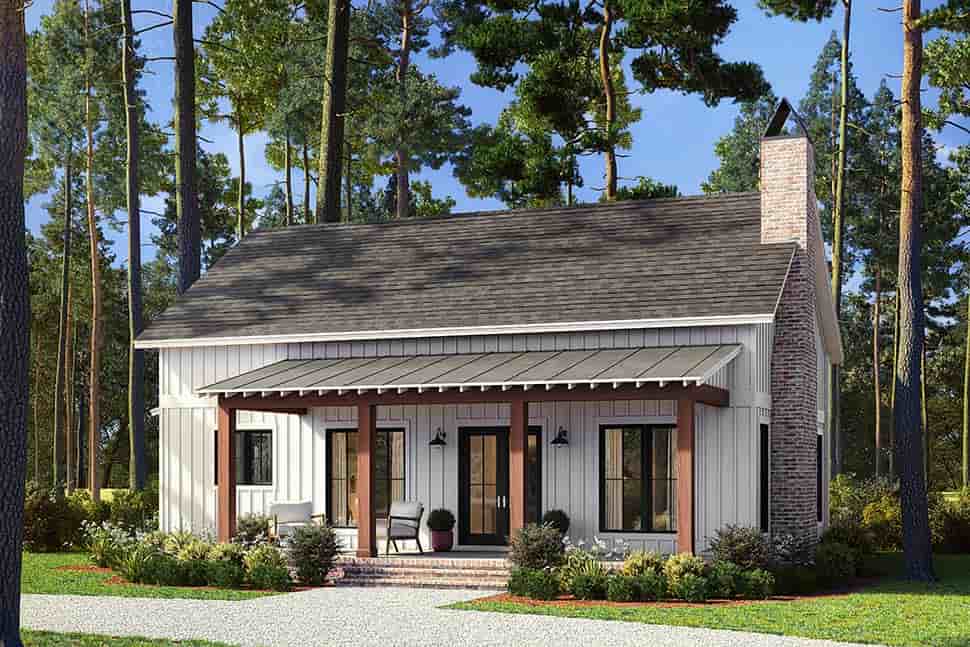 Barndominium, Cottage, Country, Farmhouse, Traditional House Plan 82949 with 2 Beds, 2 Baths Picture 4