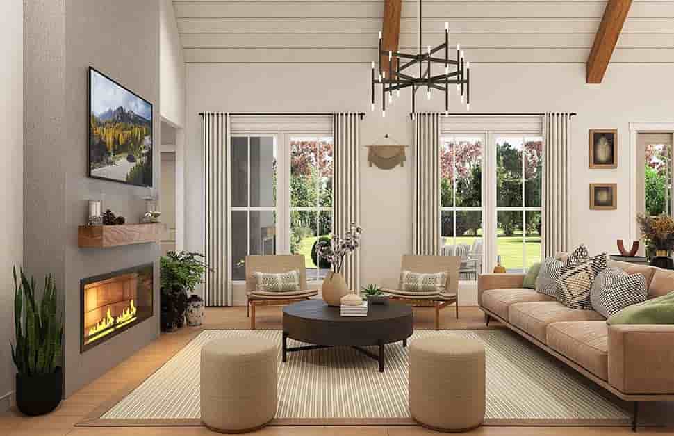 Country, Farmhouse, Traditional House Plan 82951 with 4 Beds, 4 Baths, 3 Car Garage Picture 7