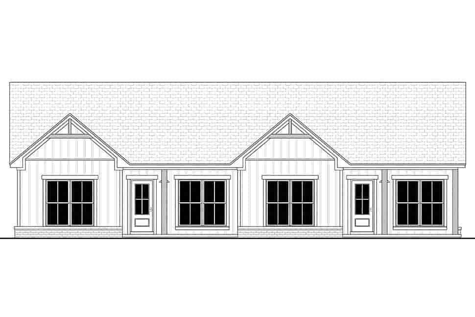Country, Farmhouse, Traditional Multi-Family Plan 82955 with 4 Beds, 4 Baths Picture 3