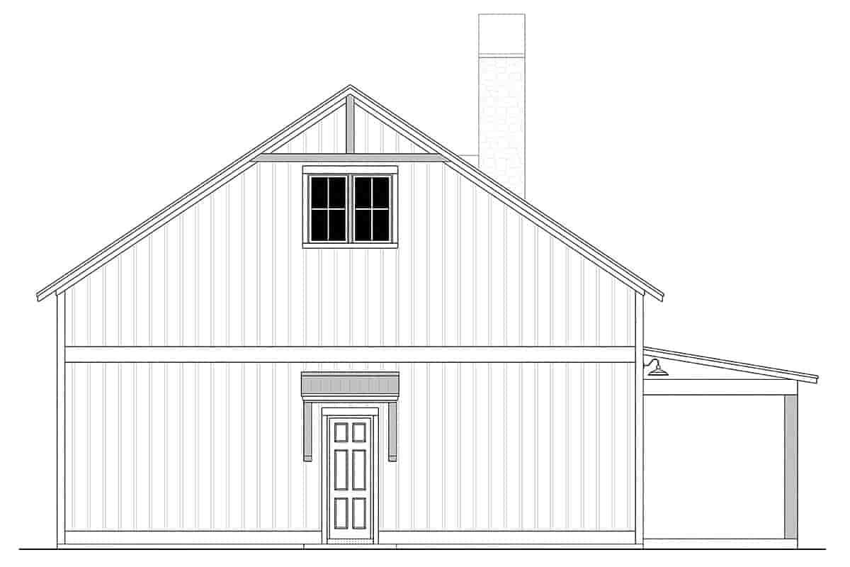Barndominium, Country, Farmhouse, Traditional House Plan 82959 with 3 Beds, 2 Baths, 2 Car Garage Picture 2