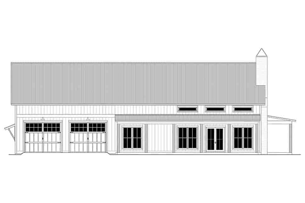 Barndominium, Country, Farmhouse, Traditional House Plan 82959 with 3 Beds, 2 Baths, 2 Car Garage Picture 3