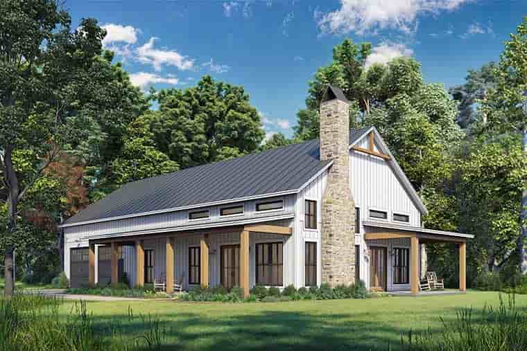 Barndominium, Country, Farmhouse, Traditional House Plan 82959 with 3 Beds, 2 Baths, 2 Car Garage Picture 5