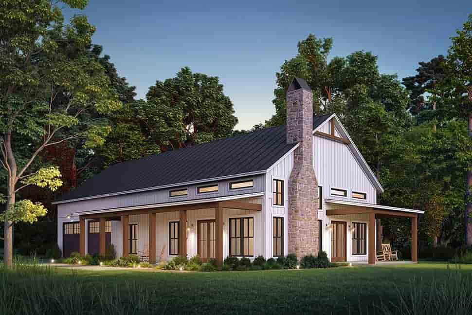 Barndominium, Country, Farmhouse, Traditional House Plan 82959 with 3 Beds, 2 Baths, 2 Car Garage Picture 6