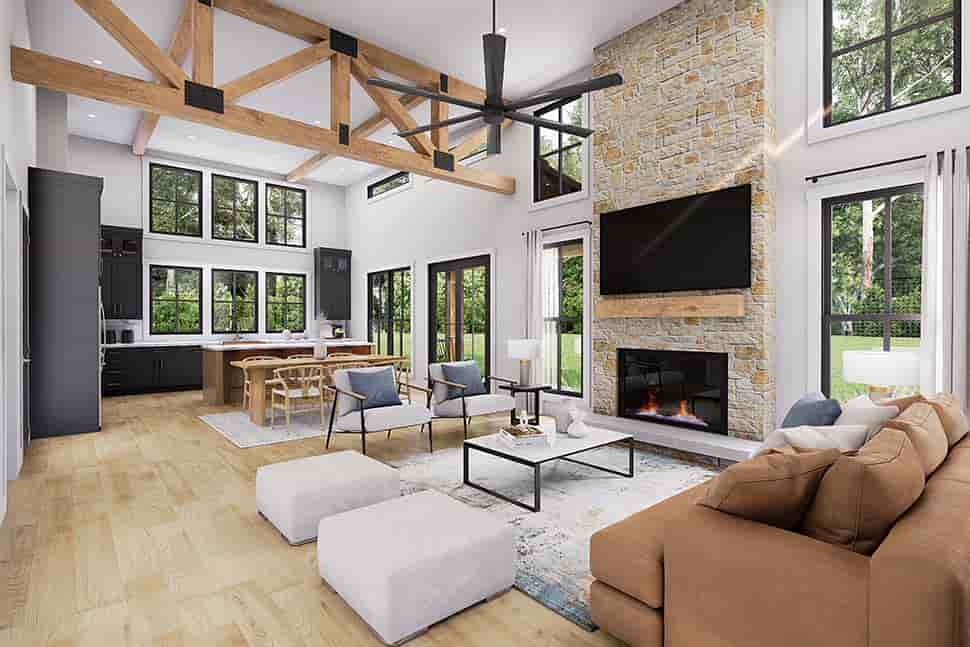 Barndominium, Country, Farmhouse, Traditional House Plan 82959 with 3 Beds, 2 Baths, 2 Car Garage Picture 8