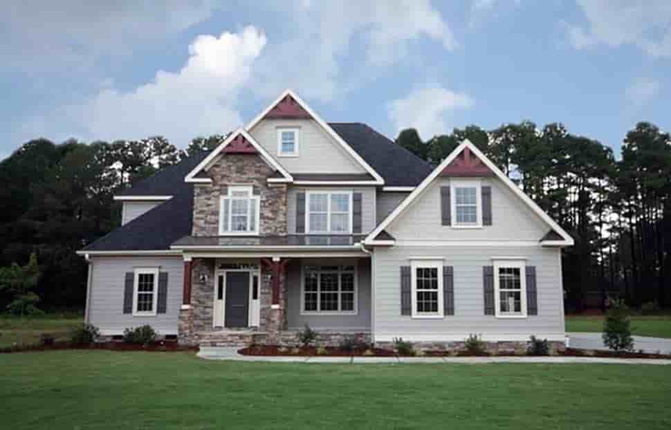 European, Traditional House Plan 83012 with 4 Beds, 3 Baths, 2 Car Garage Picture 2