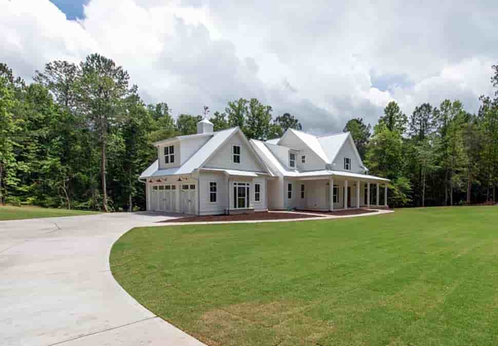Country, Farmhouse, Southern House Plan 83038 with 4 Beds, 4 Baths, 3 Car Garage Picture 2