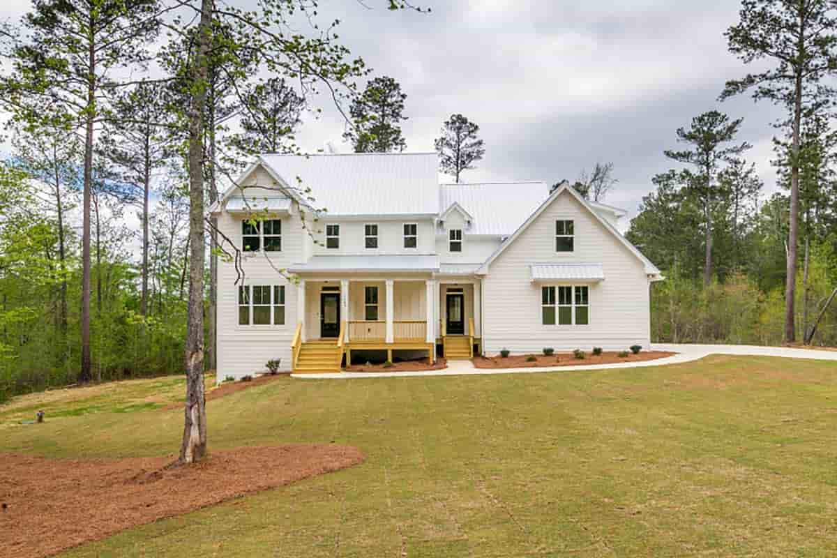Farmhouse, Southern, Traditional House Plan 83052 with 4 Beds, 5 Baths, 2 Car Garage Picture 1