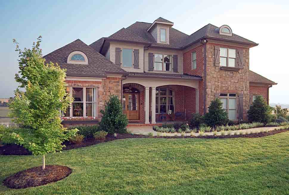 European, French Country House Plan 83061 with 5 Beds, 5 Baths, 2 Car Garage Picture 2