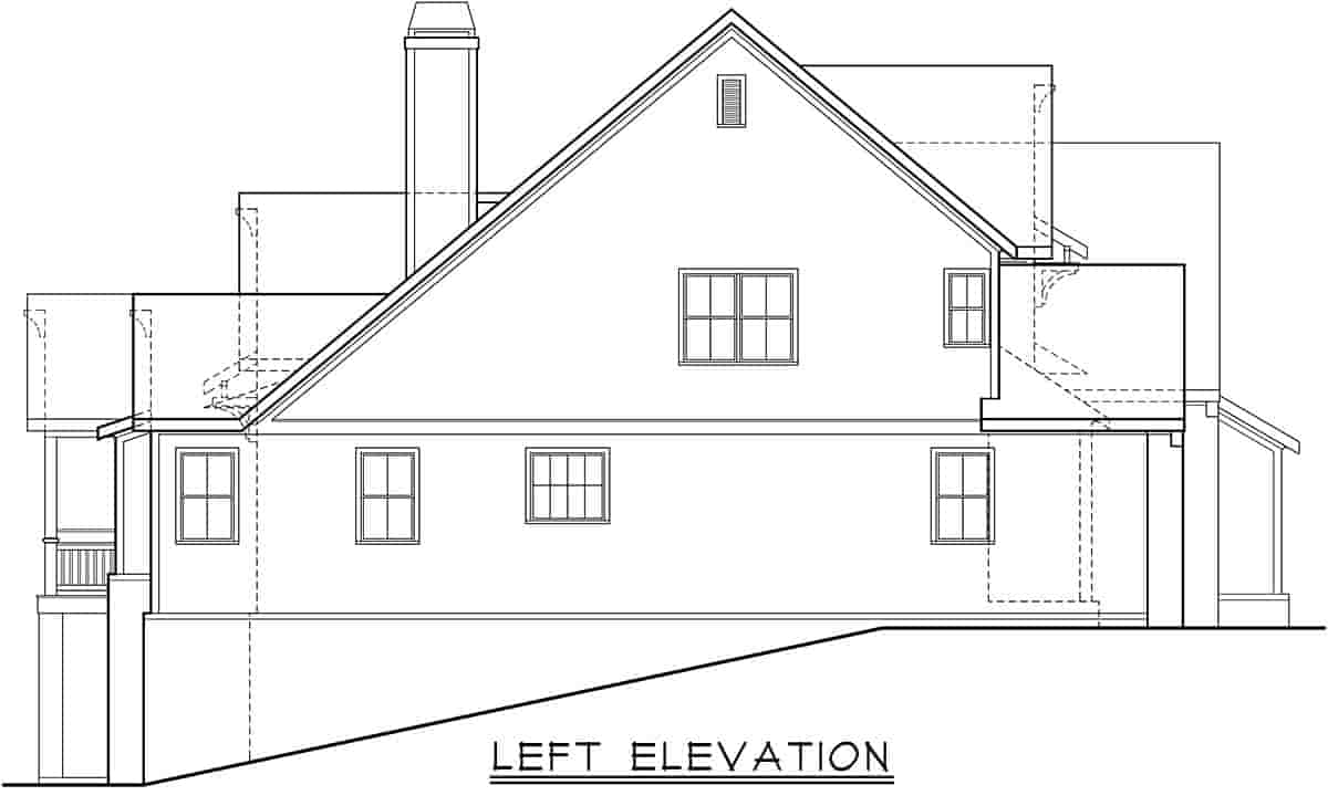Cottage, Farmhouse, Traditional House Plan 83138 with 4 Beds, 4 Baths, 2 Car Garage Picture 2