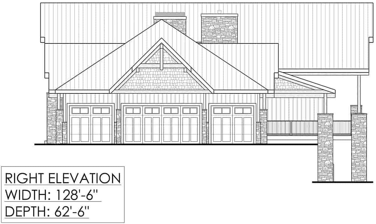 Craftsman House Plan 83326 with 5 Beds, 8 Baths, 4 Car Garage Picture 1