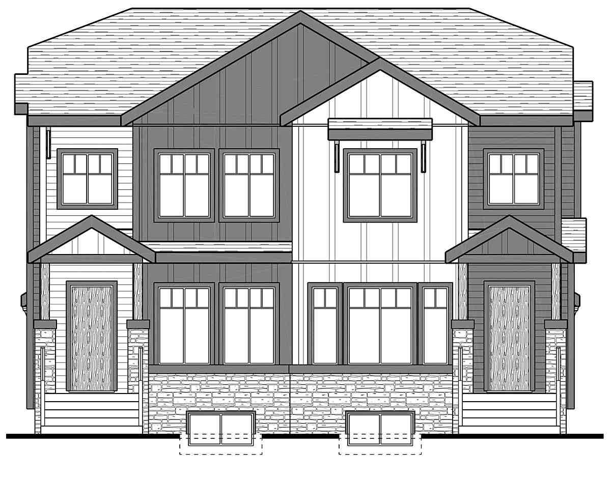 Farmhouse Multi-Family Plan 83343 with 6 Beds, 6 Baths Picture 1