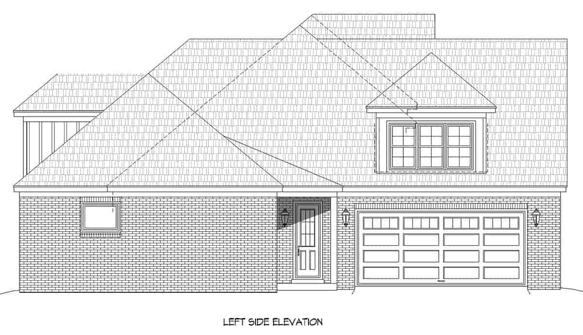 Contemporary, Country, French Country, Traditional House Plan 83412 with 4 Beds, 4 Baths, 2 Car Garage Picture 2