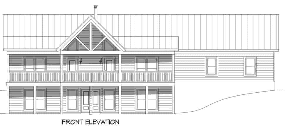 Coastal, Country, Ranch House Plan 83416 with 2 Beds, 2 Baths, 2 Car Garage Picture 3