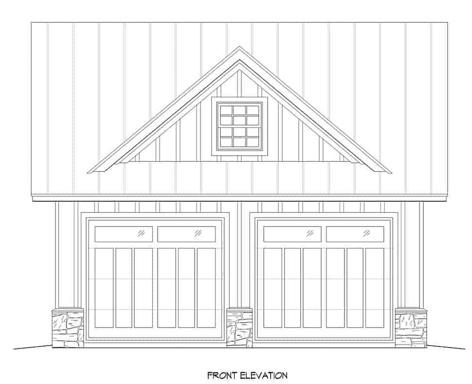 Country, Ranch, Traditional 2 Car Garage Plan 83446 Picture 3