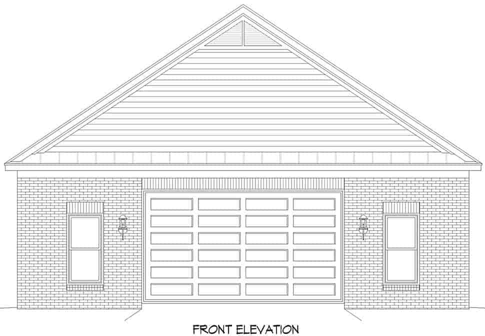 Country, Traditional 2 Car Garage Plan 83451 Picture 3