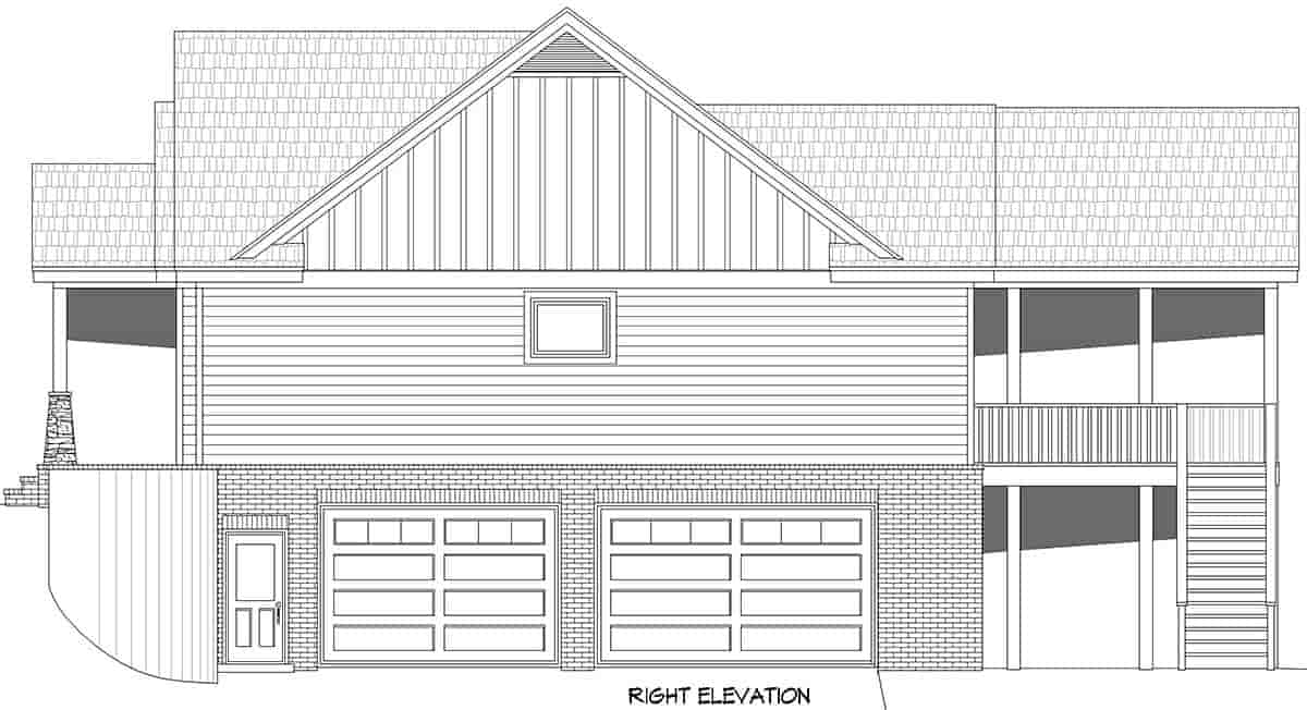 Contemporary, Country, Ranch, Traditional House Plan 83480 with 4 Beds, 4 Baths, 2 Car Garage Picture 1