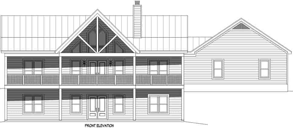 Bungalow, Country, Craftsman, Farmhouse, Prairie, Ranch, Traditional House Plan 83491 with 2 Beds, 2 Baths, 3 Car Garage Picture 3