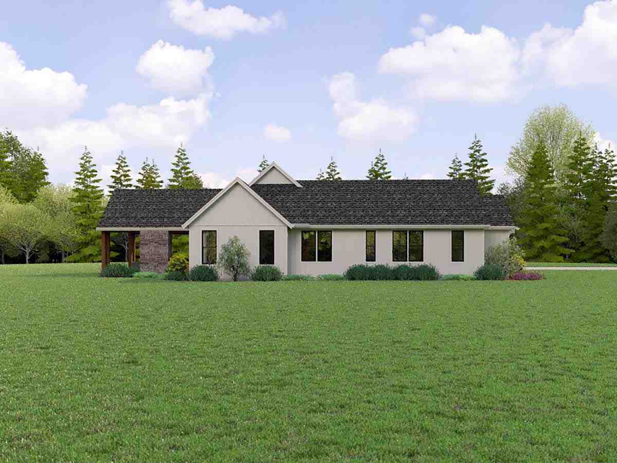 Farmhouse, Ranch, Southern House Plan 83538 with 4 Beds, 5 Baths, 3 Car Garage Picture 2
