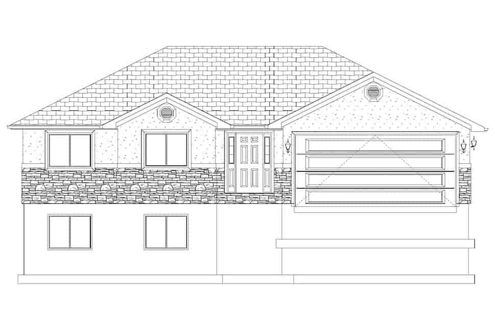 Country, Ranch, Traditional House Plan 83600 with 3 Beds, 2 Baths, 2 Car Garage Picture 3