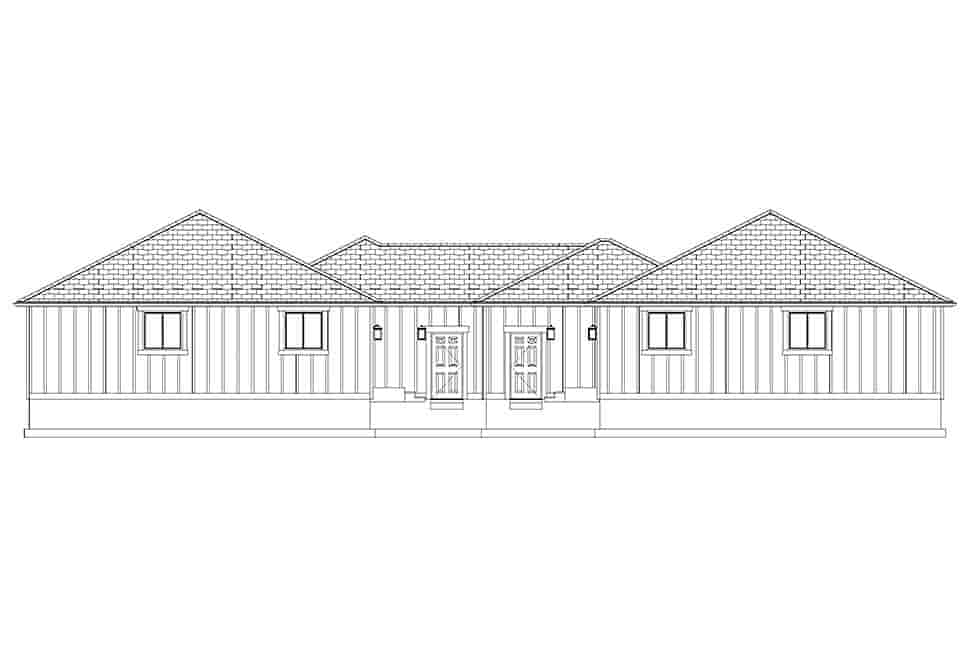 Country, Ranch, Traditional Multi-Family Plan 83620 with 6 Beds, 4 Baths, 4 Car Garage Picture 16