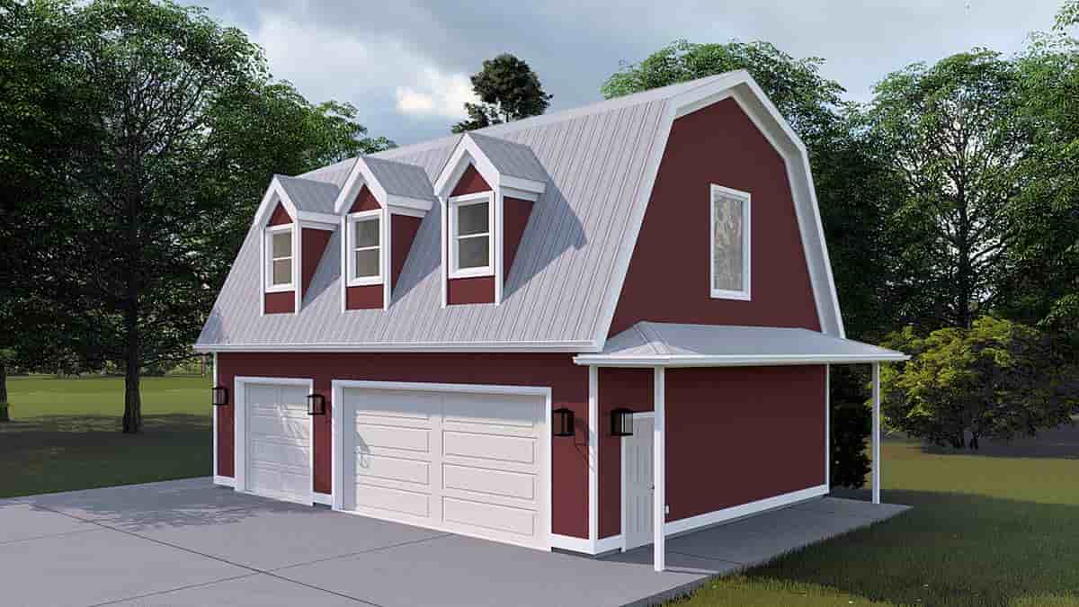 Country, Traditional 3 Car Garage Apartment Plan 83633 Picture 1