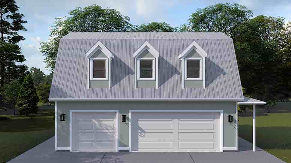 Country, Traditional 3 Car Garage Apartment Plan 83633 Picture 3