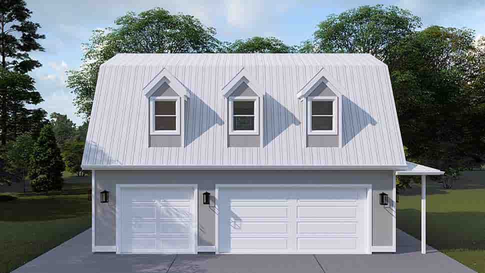 Country, Traditional 3 Car Garage Apartment Plan 83633 Picture 7