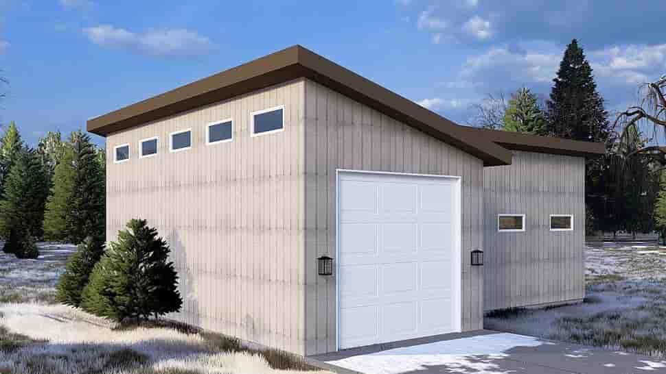 Contemporary, Modern 3 Car Garage Plan 83639, RV Storage Picture 9